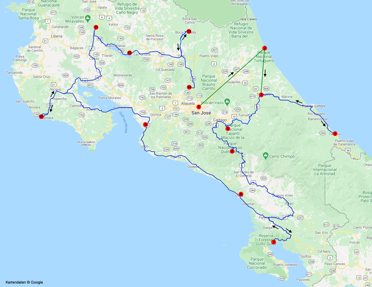 Reiseroute