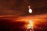 Ein höllisches System  Lange war darum gerungen worden, ob die "Michael Collins" versuchen sollte, diese Strahlenhölle zu erforschen. 'Mission Control' überließ die Entscheidung letztendlich Kommandant al-Samed nach Abstimmung mit den Astrophysikern des Schiffes. "PSR B1620-26" ist die Bezeichnung eines Systems bestehend aus einem Pulsar, einem Weißen Zwerg und einem Planeten von zweieinhalbfacher Jupitermasse. Es befindet sich über 12.000 Lj entfernt im Sternhaufen M4, einer Ansammlung sehr alter Sterne im Sektor Skorpius. Schon seit längerem bekannt, hatte man für den Planeten des Systems ein Alter von 12,7 Milliarden Jahren ermittelt, was ihm zu dem Namen "Methusalem" verhalf. Wahrscheinlich ehedem Begleiter eines Roten Riesen, wurde er zusammen mit seinem Stern vor langer Zeit von dem Pulsar PSR B1620-26a eingefangen. In der Folge kam es zu einem hochenergetischen Materieaustausch zwischen dem Roten Riesen und dem nur knapp 1 AE entfernten Neutronenstern, bei dem der Rote Riese  PSR B1620-26b seine komplette äußere Hülle an den Pulsar verlor und nur noch der heute sichtbare Kern als Weißer Zwerg mit 0,34 Sonnenmassen zurück blieb. Noch immer findet ein kontinuierlicher Materialabfluß zum kleineren Schwerkraftmonster statt – marginal im Vergleich zu vergangenen Zeiten, aber durch Beschleunigung der Materie in der Akkretionsscheibe des Pulsars eine außerordentlich starke Röntgenquelle. Vorsichtig und unter Beobachtung sämtlicher Strahlungssensoren hatte sich die "Collins" dem System in kleinsten Sprüngen genähert. Nach Abwägung aller Risiken waren al-Samed und seine Wissenschaftler übereingekommen, eine Annäherung an den einzigen Planeten, den in 23 AE seine Sterne umkreisenden "Methusalem" verantworten zu können. Aus einer engen Umlaufbahn um den Planeten, in der sie vom geringfügig abschirmenden Strahlenschutz der obersten Gasschichten profitierten, wurden nun für ein paar Tage unschätzbare Daten über die Sonnen und den Planeten selbst gesammelt. Erste Erkenntnisse bestätigten die Bewegungsrichtung des gesamtem Systems in Richtung auf das Zentrum des Sternhaufens M4. Da hier die Sterne sehr eng stehen, ist es wahrscheinlich, dass es in ferner Zukunft zu weiteren nahen Sternbegegnungen kommt, welche voraussichtlich den einzigen Planeten endgültig aus dem System herausreißen und ihn zu einem Schicksal als kosmischer Vagabund verurteilen würden.
